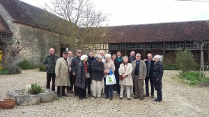 Le groupe pour la visite de la cathédrale de Sens